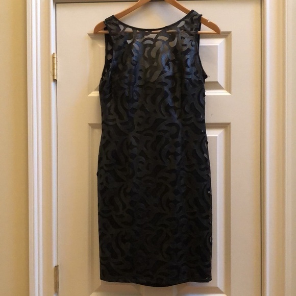 Aidan Mattox Sleeveless Illusion Neckline Dress - Picture 3 of 5